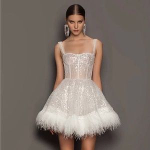 BRONX AND BANCO Mademoiselle Bridal Mini Dress